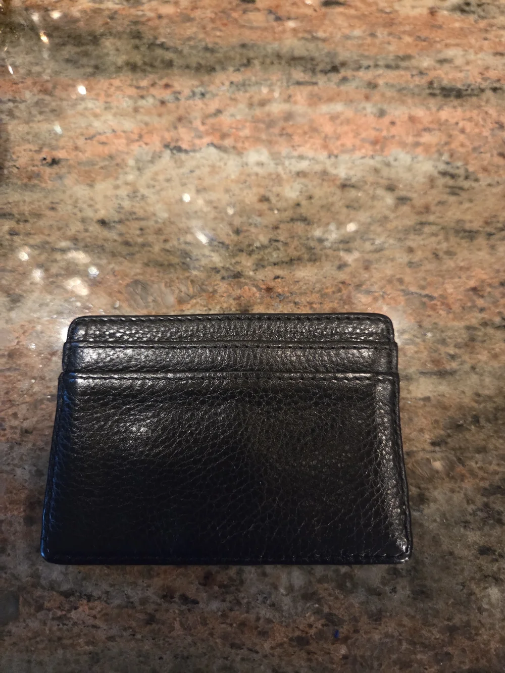 Tory Burch Black Quilted Leather Chain Shoulder Bag with Card Holder